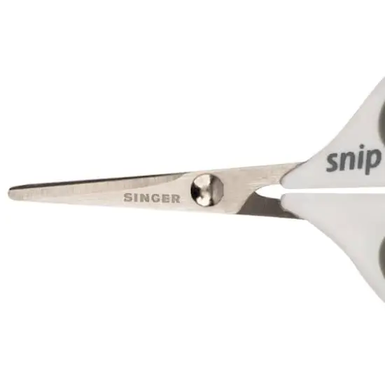 SINGER&reg; 4" Gray Comfort Grip Craft Scissors {3}