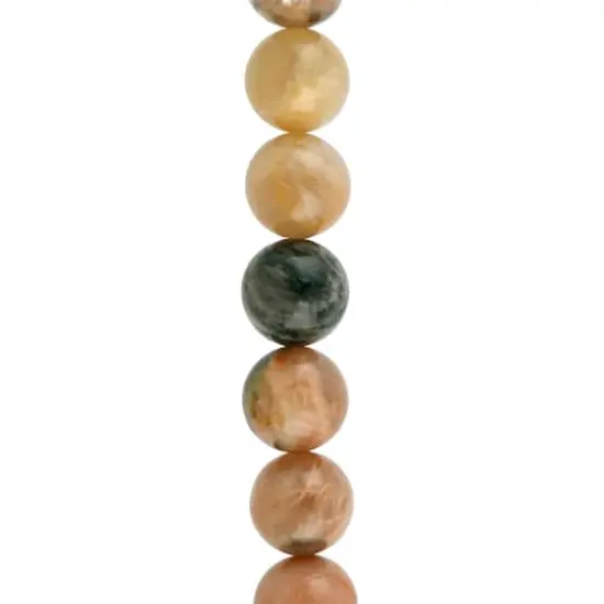 Natural Tone Sunstone Round Beads, 10mm by Bead Landing&trade; {1}