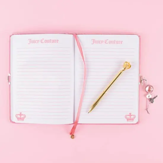 Make It Real Juicy Couture Velvet Locking Journal & Pen Set {5}