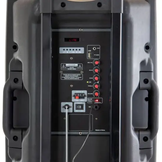 beFree Sound 15" 900 Watt Bluetooth Powered Portable PA Party Speaker {8}