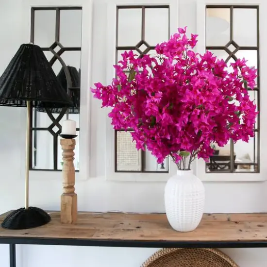 40" Artificial Purple Bougainvillea Arrangement with Vase {7}