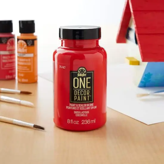 FolkArt&reg; One D&eacute;cor Paint&trade;, 8oz. Ladybug {3}