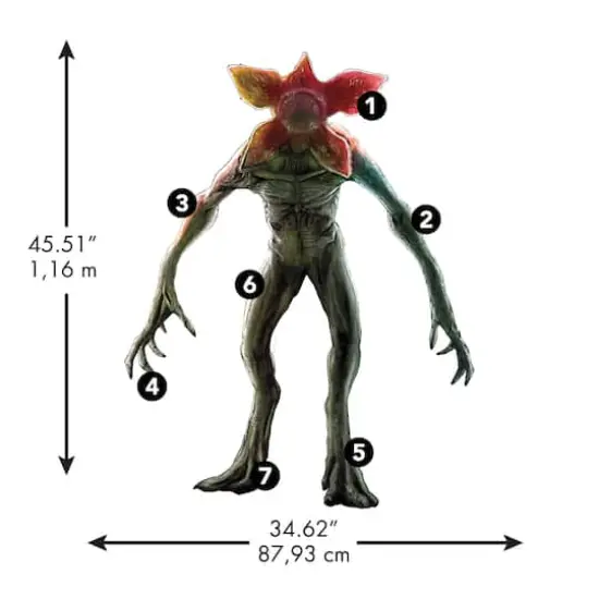 RoomMates Netflix Stranger Things Demogorgon Peel & Stick Giant Wall Decals {6}
