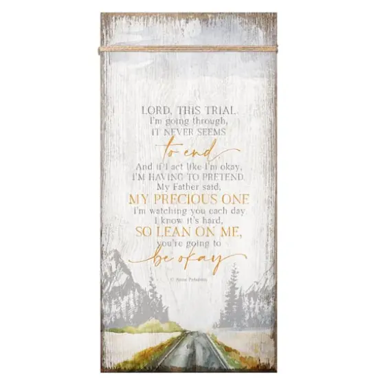 Lord This Trial Wood Plaque {1}
