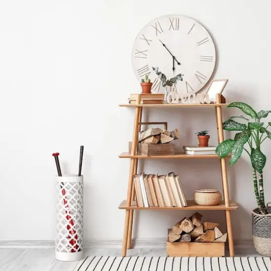 NEX&trade; Metal Umbrella Stand Rack White {8}