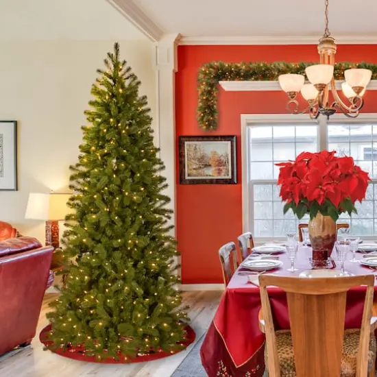 7ft. Pre-Lit Feel Real® Downswept Douglas® Fir Artificial Christmas Tree, 300 Dual Color® LED Lights {3}