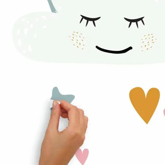 RoomMates Rainbow & Hearts Peel & Stick Giant Wall Decals {6}