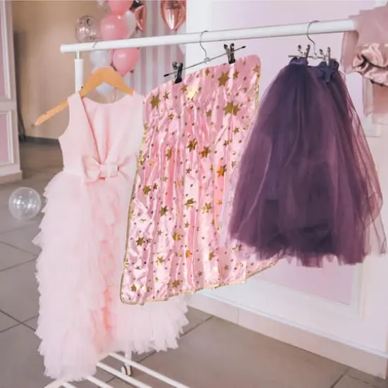 Princess Cape With Pink & Gold Stars {7}