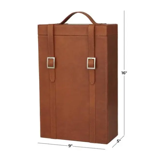 Tan Modern Wine Holder, 9" x 5" x 16" {6}
