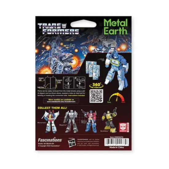Metal Earth 3D Metal Model Kit - Transformers Color Soundwave {4}