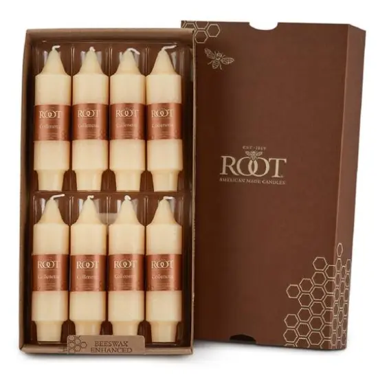 Root Candles 5" Unscented Timberline&trade; Collenette Taper Candles, 8ct. Buttercream {1}
