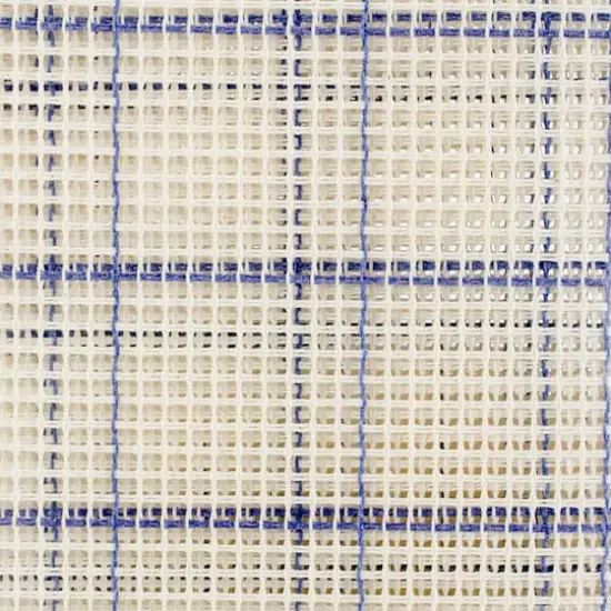 Zweigart&reg; Blue Checked 3.75" Mesh Rug Canvas, 24" x 30" {3}