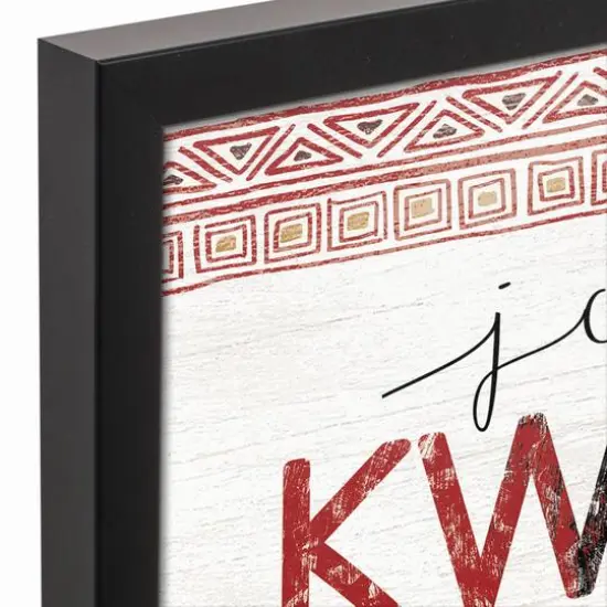 Joyous Kwanzaa To All Black Framed Canvas Art {4}