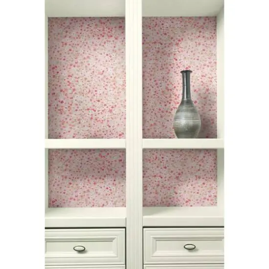 RoomMates Petite Floral Peel & Stick Wallpaper Pink {6}