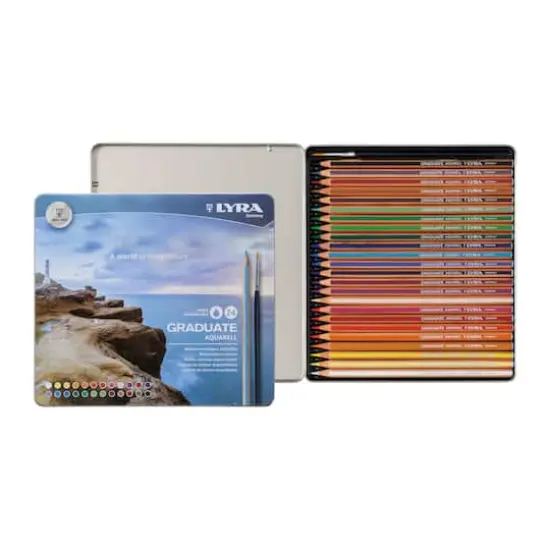 Lyra Graduate Aquarell 24 Color Watercolor Pencil Set {1}