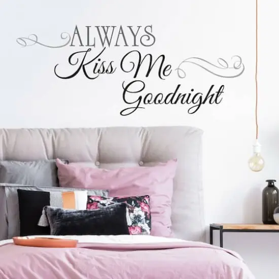 RoomMates Always Kiss Me Goodnight Peel & Stick Wall Decals {5}