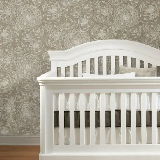 RoomMates Zen Dahlia Peel & Stick Wallpaper Brown {6}