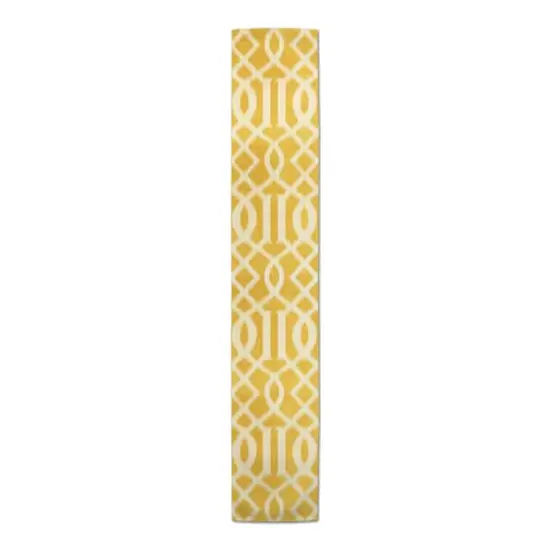 Kirkwood Indoor/Outdoor Table Runner Yellow {1}