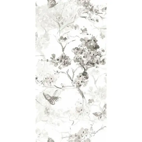 RoomMates Cherry Blossoms Peel & Stick Wallpaper Blue and white {2}