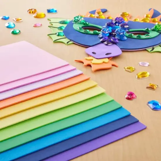 Brights 6" x 9" Foam Sheets Value Pack by Creatology&trade;, 65 Sheets {3}