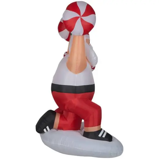 6.5ft. Airblown&reg; Inflatable Santa & Mrs. Claus Workout Scene {4}
