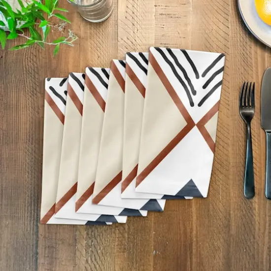 Diamond Triangle 10" x 10" Cotton Twill Napkin {4}