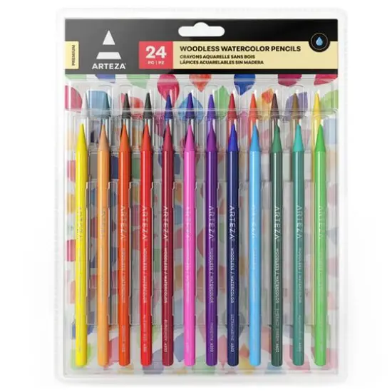 Arteza&reg; 24 Piece Woodless Watercolor Pencils {1}