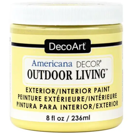 DecoArt&reg; Americana D&eacute;cor&reg; Outdoor Living Paint, 8oz. Lemonade {1}