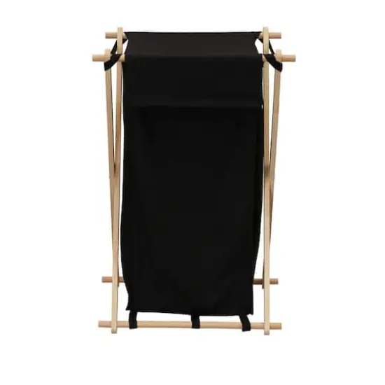 Household Essentials X-Frame Laundry Hamper Black {5}