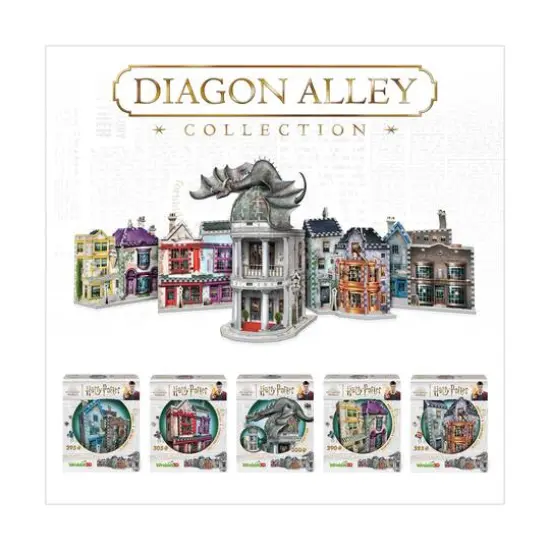 Harry Potter Diagon Alley Collection - Gringotts Bank 3D Puzzle: 300 Pcs {11}