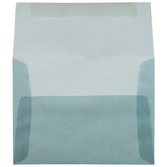 JAM Paper A2 Translucent Vellum Invitation Envelopes, 25ct. Ocean Blue {4}