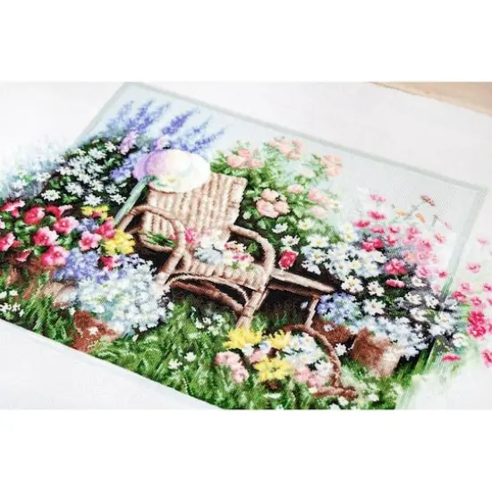 Luca-s Blooming Garden Counted Cross Stitch Kit {3}