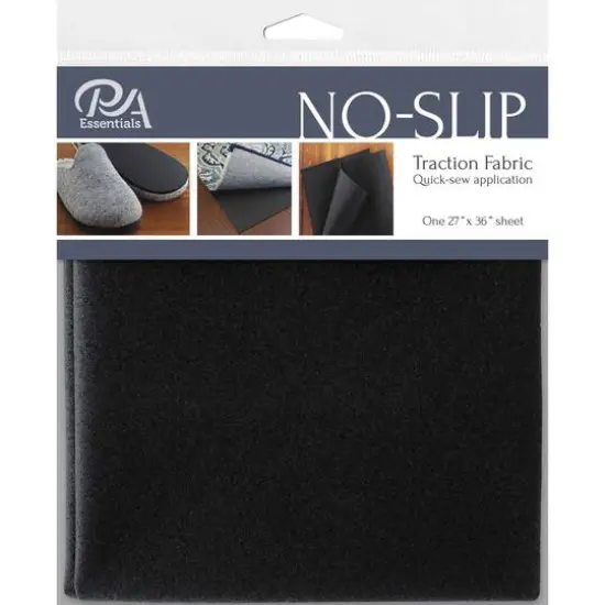 PA Essentials Black No Slip Fabric Sheet, 27'' x 36'' {1}