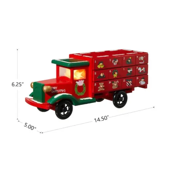 Glitzhome&reg; 14.5" Christmas Truck Countdown D&eacute;cor {7}
