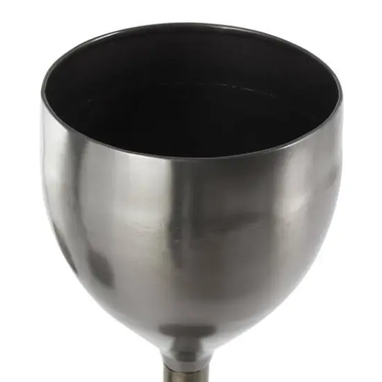 Silver Wine Glass Inspired Metal Planter Set {5}