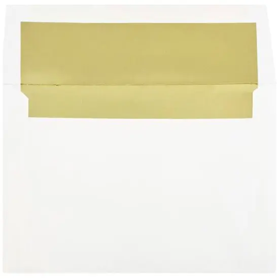 JAM Paper A8 Gold Foil Lined Invitation Envelopes {1}