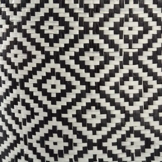 DII&reg; Medium Round Geo Diamond Paper Bin Black {5}