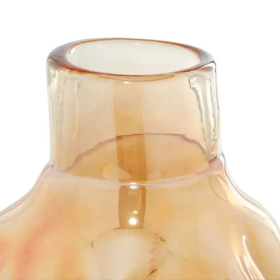 CosmoLiving by Cosmopolitan 14" Gold Glass Contemporary Vase {4}