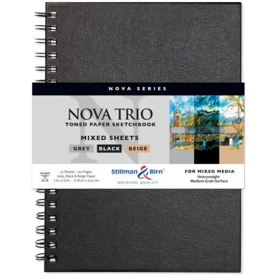 Stillman & Birn&trade; Nova Series Toned Paper Spiral Mixed Media Sketchbook {1}