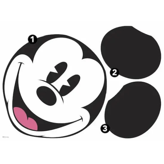 RoomMates Disney&reg; Classic XL Mickey Head Peel & Stick Wall Decal {3}