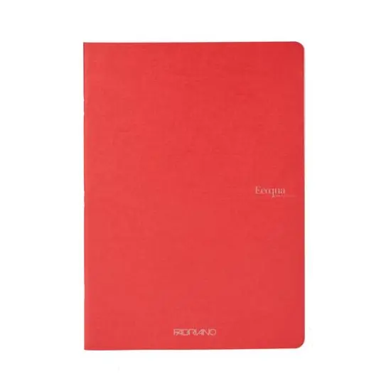 Fabriano&reg; EcoQua Original A5 Graph Staple-Bound Notebook Red {1}