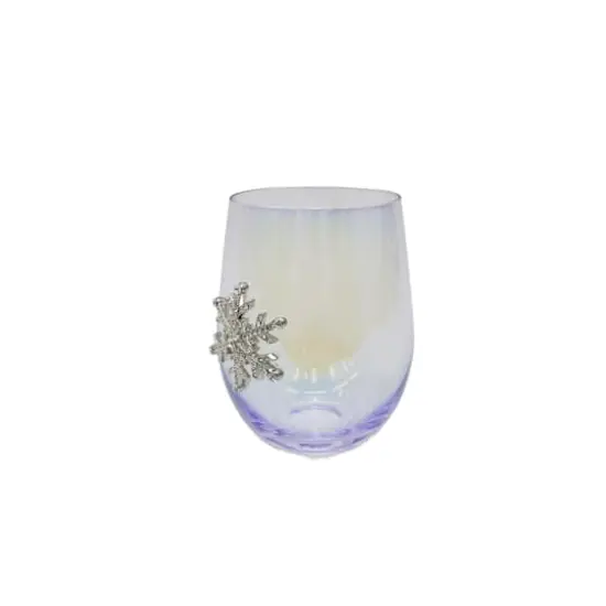 17.5oz. Snowflake Glass Drinkware by Ashland® Lavender {4}