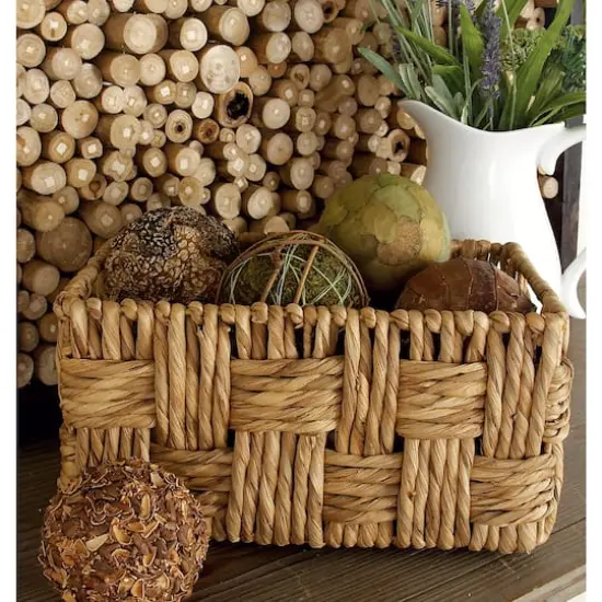 Brown Jute Natural Storage Basket Set {6}