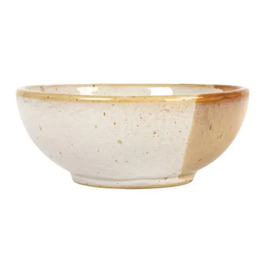 Hello Honey&reg; 5" Tan & White Earthen Charm Stoneware Bowls, 4ct. {8}