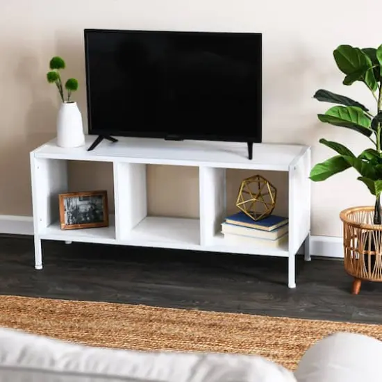 Household Essentials Jamestown 43" TV Stand White {3}