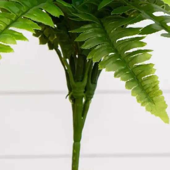 19" UV-Resistant Artificial Boston Ferns, 2ct. {10}