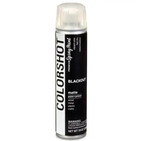 COLORSHOT&reg; Blackout Matte Spray Paint {8}