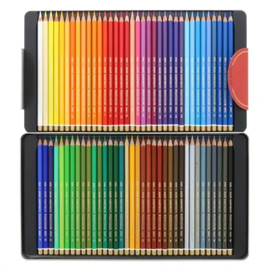 Koh-I-Noor&reg; Polycolor 72 Color Artists' Pencil Tin Set {3}
