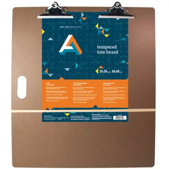 Art Alternatives Tempered Tote Board with Clips, 23"x 26" {1}