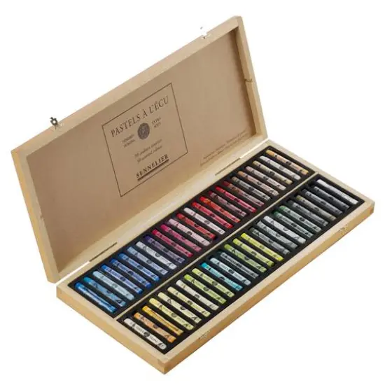 Sennelier Extra-Soft 50 Color Pastel Wooden Box Set {1}
